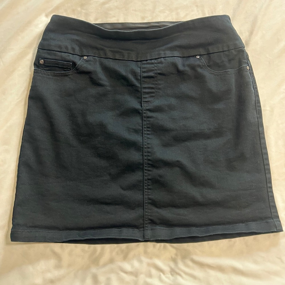 S.C. & Co. Womens Black Pull On Skort Stretch Mini Skirt Size Small